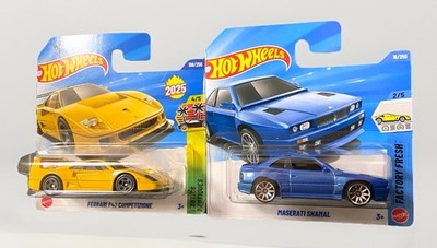 Hot Wheels Set Ferrari F40 Competizione & Maserati Shamal HW Exotics 2025 Neu