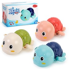SEPHIX Bath Toys for Toddlers 1-3, Cute Swimming Turtle Bath Toys for 1 2 Year O