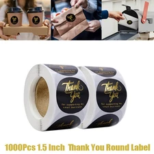1000Pcs 1.5 Inch Round Label Thank You for Supporting My Small Business Stickers