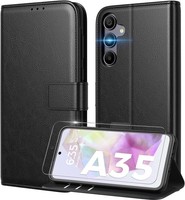 HandyhüLle Samsung Galaxy A35 5G Mit Rfid-Blockierung, Pu Leder, KlapphüLle,