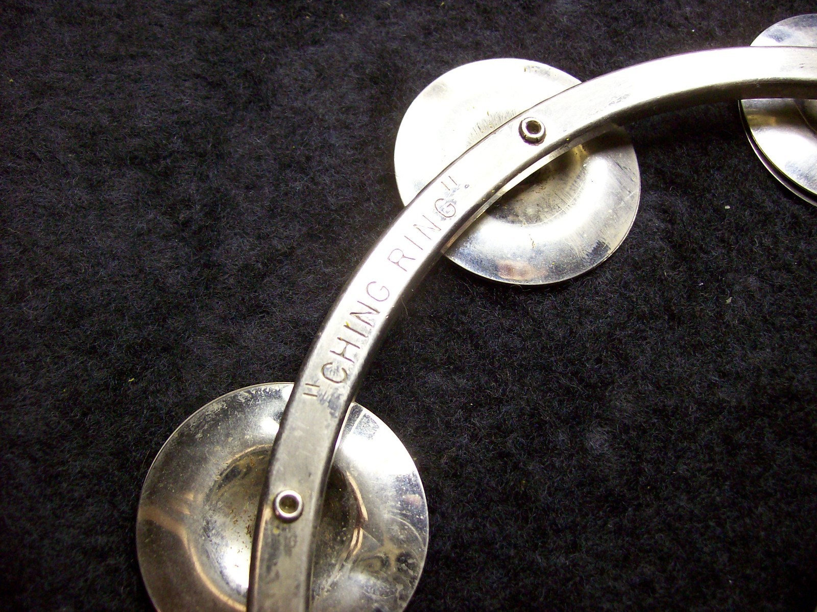 Vintage Ralph Kester Ching Ring 70's Chrome Still… - image 4