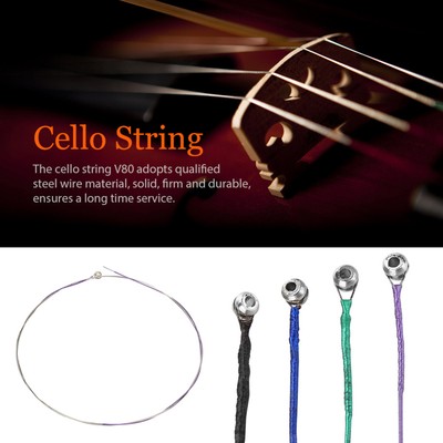 IRIN Professional Steel Wire Cello Strings V80 Musikinstrument Zubehör CUB