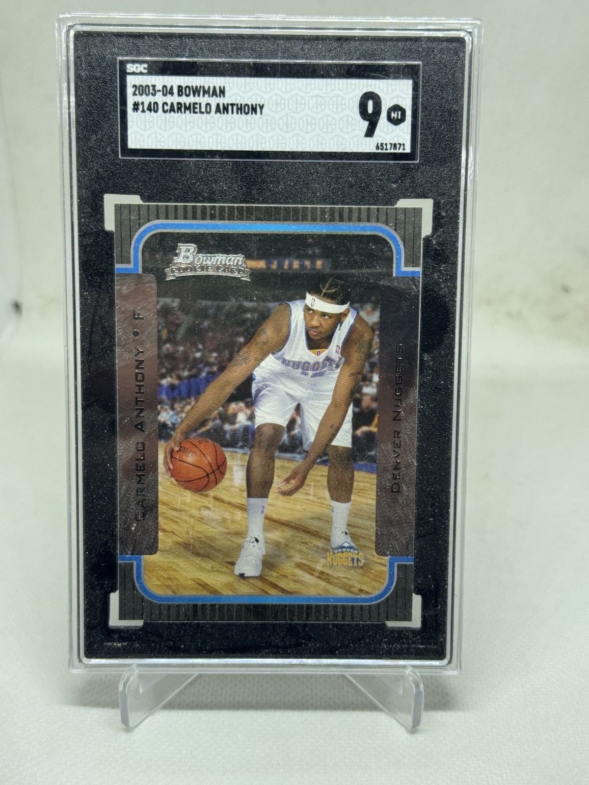 2003-04 Bowman Rookies & Stars - Rookies Carmelo Anthony #140 (RC) SGC 9 RC