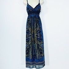 Vintage Y2K Shes Cool Sz S Maxi Dress Babydoll Fairycore Whimsigoth Boho