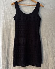 Garage Vintage Sleeveless Navy Blue Lace Dress Women’s Sz S/P