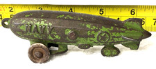 Hubley Cast Iron Toy USN Navy Blimp Dirigible Rolling Pull 1920s 30s Authentic