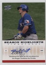 2008 Upper Deck Season Highlights Signatures Jarrod Saltalamacchia Auto 1dm4