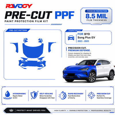 Precut PPF Clear Bra Kit For BYD Song Plus EV 2023-2026 Paint Protection Film