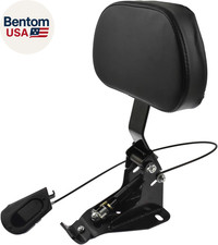 Motorcycle Adjustable Rider Backrest with Pad Foldable Driver Backrest Fit for H