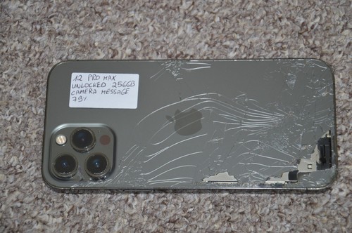 Apple iPhone 12 Pro Max 256GB Grey Unlocked Cracked - Picture 3 of 3