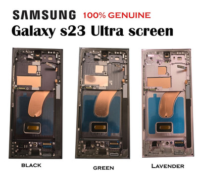 100% Original Samsung Galaxy S23 Ultra 5G Screen Replacement Display Frame S918U
