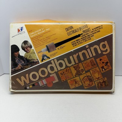 Vintage Woodburning Craft Kit   ATF Electric Pen w/ Box