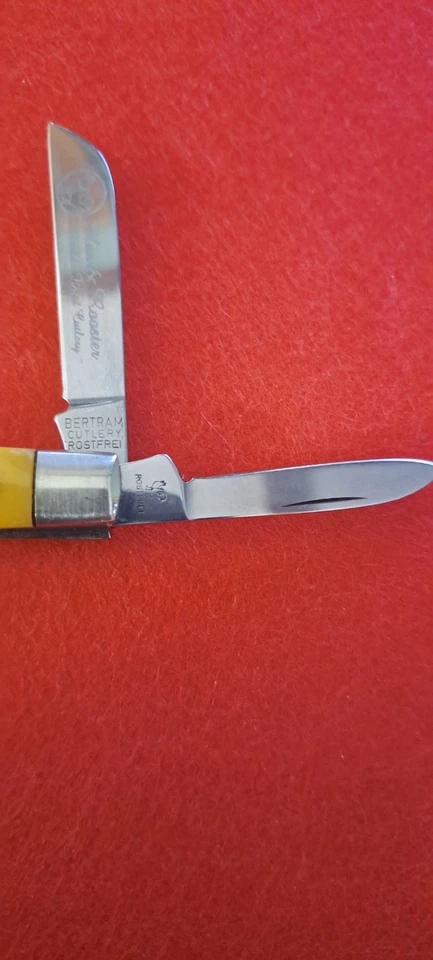 HEN & ROOSTER SOLINGEN, ALEMANIA BERTRAM CUBIERTOS Amarillo 4 Hojas Congreso Foto 3 de 4