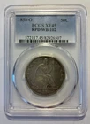 1858-O PCGS XF 45 Liberty Seated Half Dollar 50c RPD WB-102 Nice Coin Free Ship
