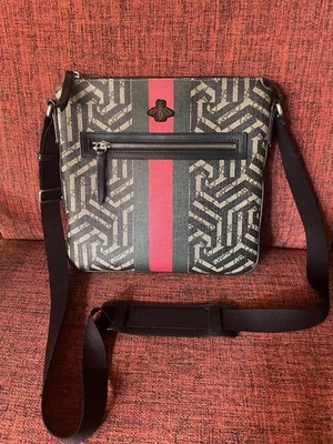 GUCCI GG Caleido Bee Shoulder Crossbody Bag 471466 Canvas Leder Beige - Bild 1 von 4