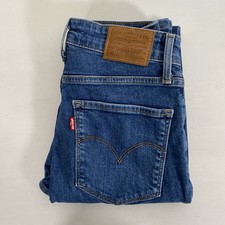Levi's Womens Premium Big E 721 High Rise Skinny Straight Jeans Size 25 Verygood