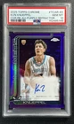 KON KNUEPPEL PSA 10 2025-26 TOPPS CHROME ROOKIE AUTO PURPLE REFRACTOR RC 8/75