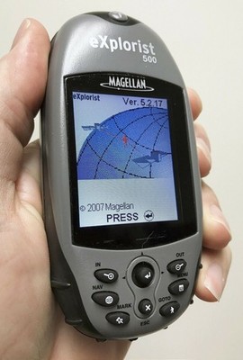 Magellan eXplorist 500 Handheld GPS Unit Portable Waterproof geocaching topo B