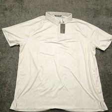 New Tags UNRL Polo Men's White Palm Pattern Golf Stretch Big  Tall 3XL