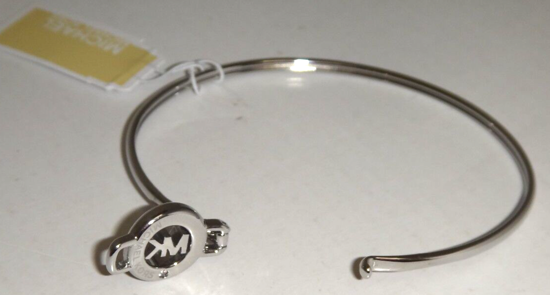 MICHAEL KORS Exclusive MK Logo Silver Steel Bracelet