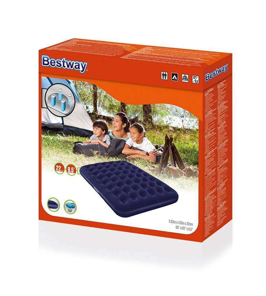 Colchoneta Colchón Doble Hinchable Flocado Mar Campamento