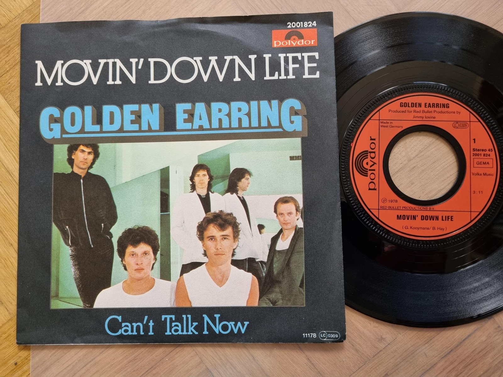 7"" Single Golden Earring - Movin' down life Vinyl Germany
