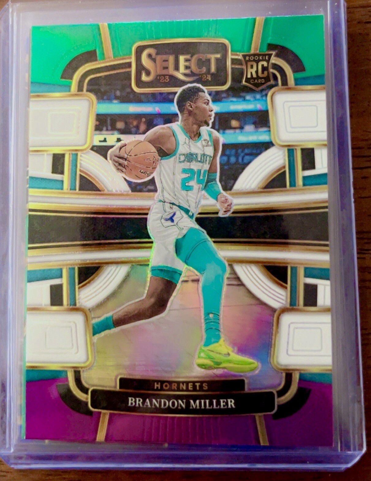 2023-24 Select Brandon Miller 🔥 TRI COLOR Prizm Concourse #80 Hornets ROOKIE