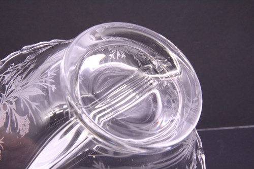 Fostoria Century Heather Etch Divided Snack Dish, Clear - Picture 10 of 10
