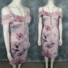 Stunning Roman Floral Occasion Party Evening Mother of the Bride Dress Size 12