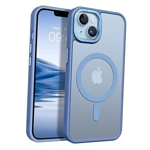 Magnetic for iPhone 13 Case & iPhone 14 Case [Compatible with Magsafe] Blue