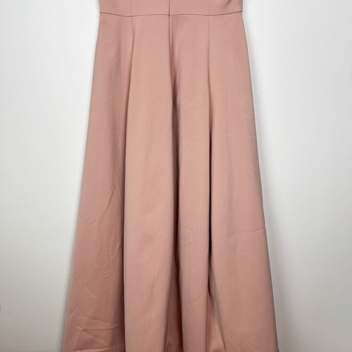 HALSTON Heritage Gown Size 10 Blush V Neck Cap Sleeve - Picture 8 of 10