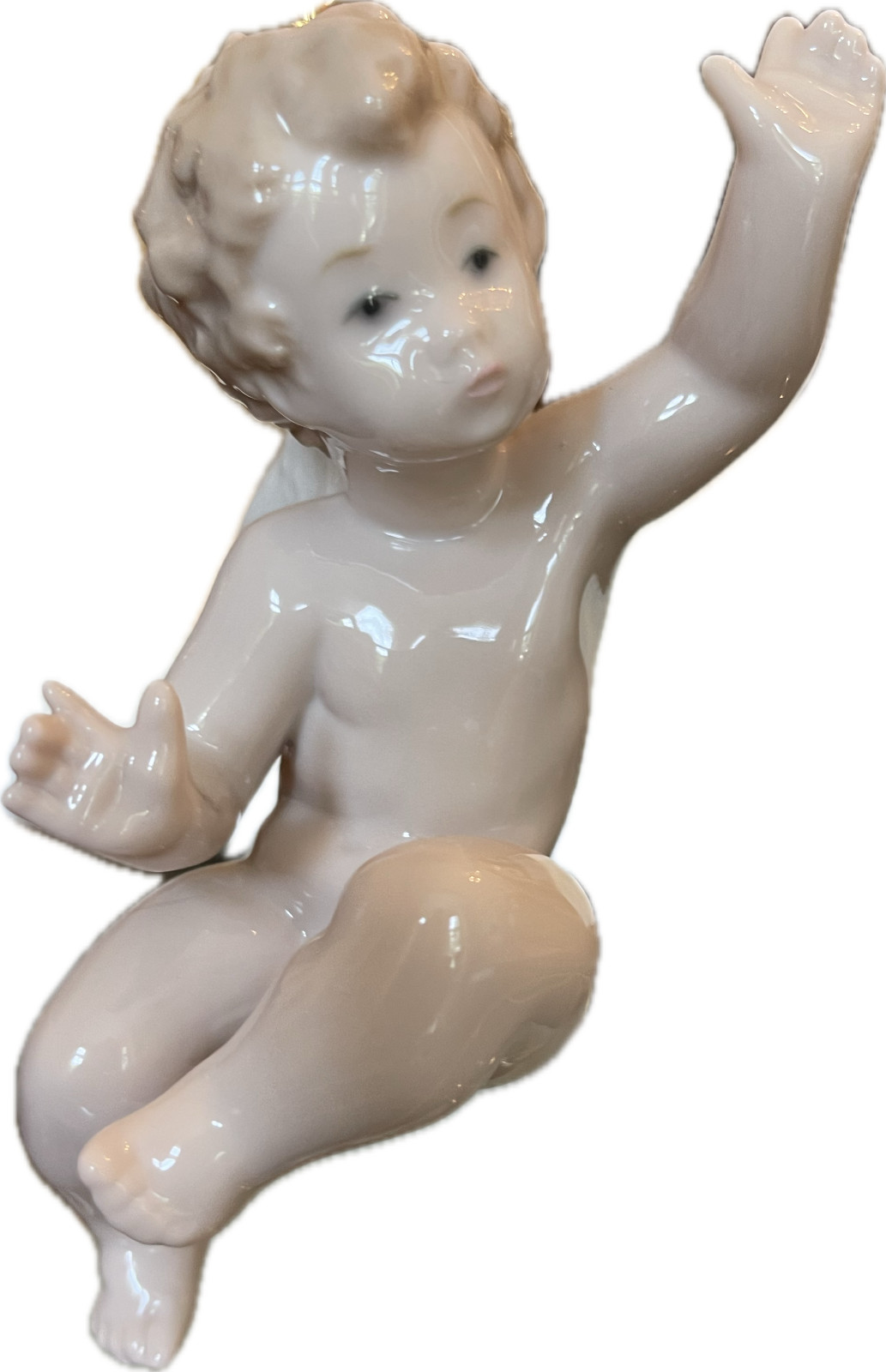 Estatuilla adorno porcelana Lladro #6253 "querubín sorprendido" con caja original
