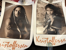 Two Vintage 1987 Kristoffersen Posters - Native American Subjects