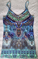 Melrose  Sommer Top Ethno Style Gr. 36 Boho Festival bunt gemustert Shirt Otto