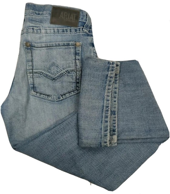 Ariat M5 Jean Slim Boot Blake Light Wash Denim 100221882 Mens 31x34 | eBay
