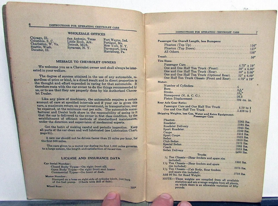 Chevrolet Universal Series 1930 AD manual del operador del propietario original Foto 3 de 4