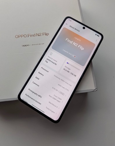 OPPO Find N2 Flip 6.8" AMOLED HDR10+ 256GB Foldable Flip Purple UK Seller - Afbeelding 8 van 17