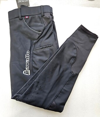 Neue CAVALLO CANDRA GRIP MOBILE REITHOSE, SCHWARZ(BLACK) (786795)