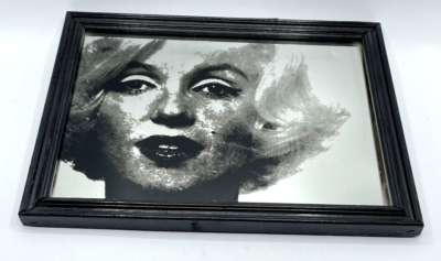 Vintage Marilyn Monroe Mirror Black Frame B&W Image 14
