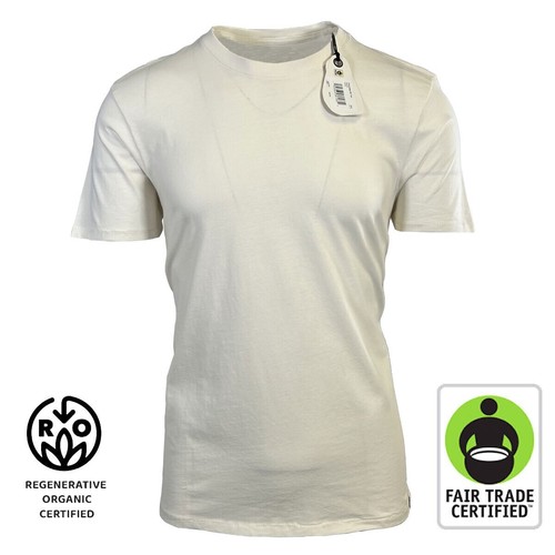 T-shirt Homme PrAna Sun Kissed - Coton Biologique Régénéré, Manches Courtes, Couleur Jaune