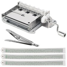 30-Note DIY Hand Cranked Music Box Movement + Puncher + 3 Blank Strip Tapes UK