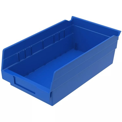 (12 Pack) 30130 Akro-Mils 11-5/8" x 6-5/8" x 4" Shelf Bin Storage Container