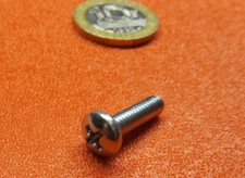 Zinc Plated Steel Pan Phillips Machine Screw 8-32 x 5/8" Length, 300 pcs