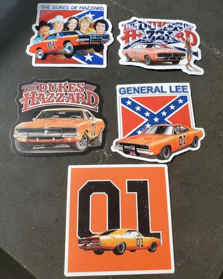Dukes Of Hazzard STICKERS VARIETY PACK OF FIVE *WORLDWIDE 🌐SHIPPING* - Image 2 of 4