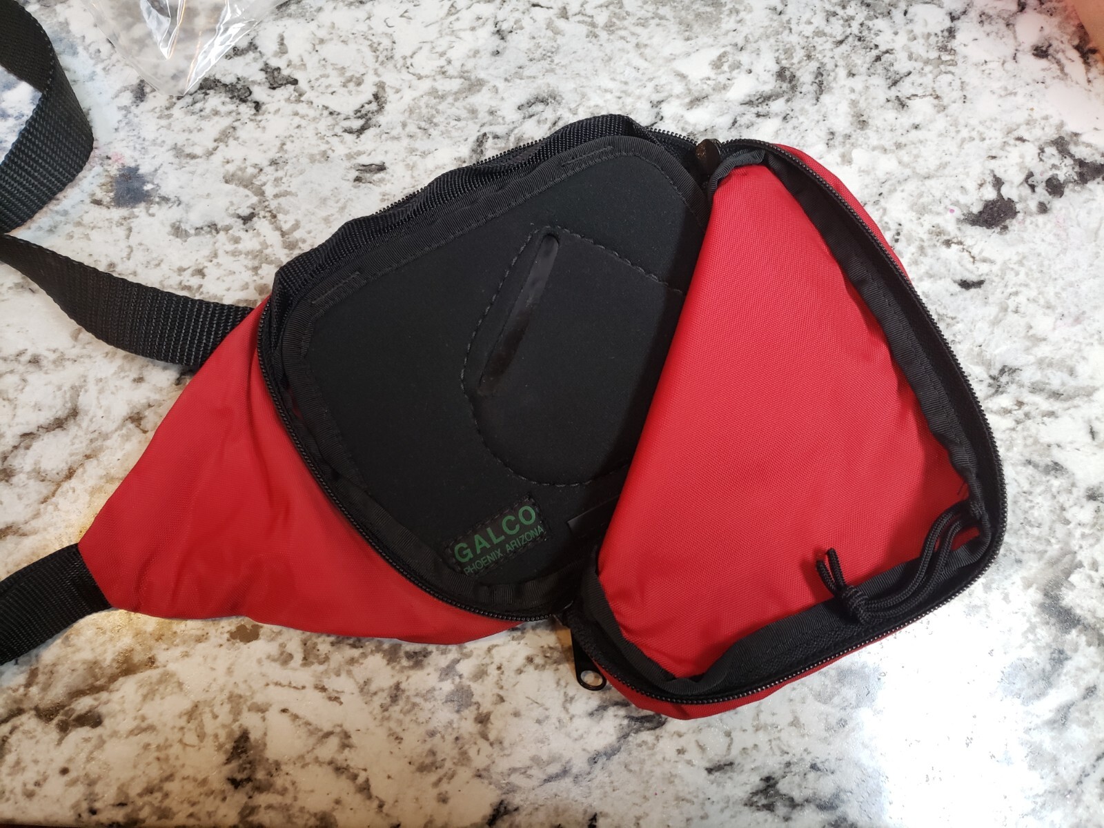 Galco Waist Pack Holster for Concealed Carry Red/Black Nylon USA Great