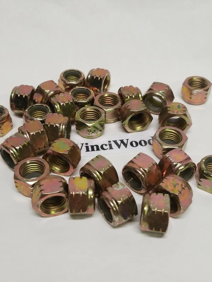 QUALWARE 7/16-20 Grade 8 Nylon Insert Hex Locknuts, (Pack of 30). QUALITY Hardware.