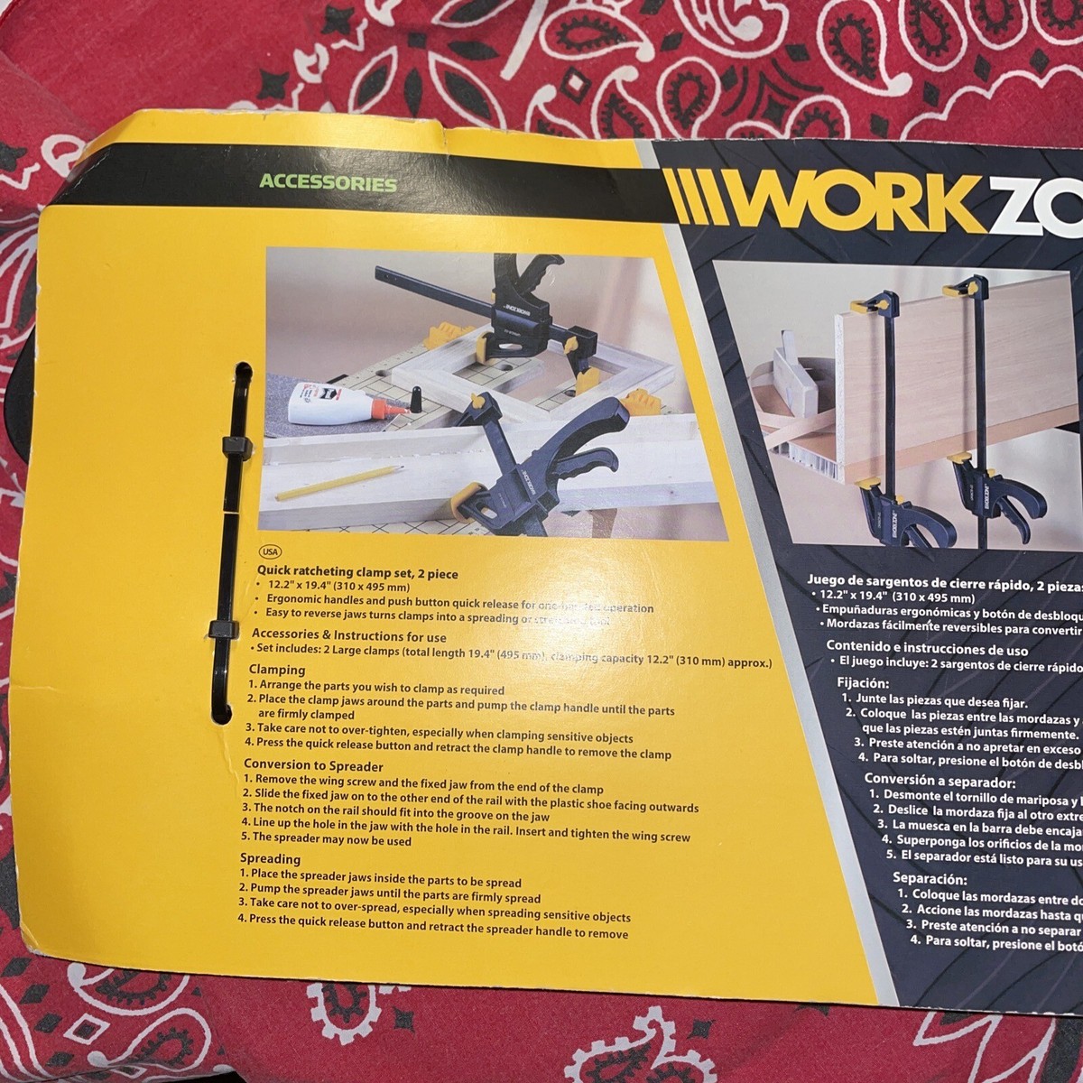 NEW Workzone Quick Ratcheting Trigger Clamp Set of 4 Model