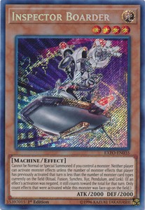 Inspector Boarder - EXFO-EN035 - Secret Rare - 1st Edition x1 - Near Mint