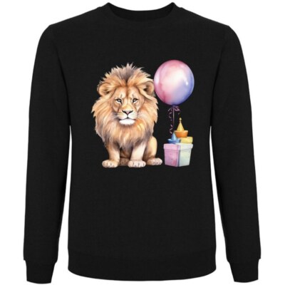 Sweatshirt Schwarz Löwe Afrika Löwin Löwen Baby Simba Lion King Safari R 404199s