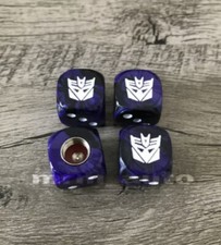 Dice For Transformer Decepticon Fans Wheel Valve Stem Cap Car Truck Auto Bike Dice For Transformer Decepticon Fans Wheel Valve Stem Cap Car Truck Auto Bike